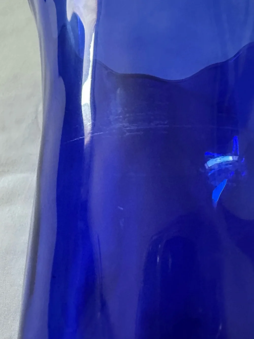 Cobalt Blue Decorative Glass Vase - Home Accents